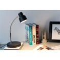 thumbnail image 4 of 12.5" Tall Metal Goose Neck Table LED Lamp with Track-shaped Shade, Matte Black finish, 4 of 4