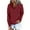 Red, variant on lulshou Womens 2024 Hooded Button Collar Drawstring Hoodies Pullover Sweatshirts Casual Long Sleeve Tops Shirts Long-sleeved Sweatshirt Casual Blouse Pullover Tops, Green M
