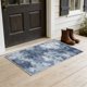 thumbnail image 4 of Alfombra de baño antideslizante de pelo corto con estampado tie-dye – Alfombra de baño de microfibra absorbente con respaldo de TPR, lavable a máquina, de secado rápido, ideal para la entrada, l, 4 of 6