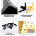 thumbnail image 2 of 4 Pieces Iron Furniture Legs Replacement Feet Metal Sofa Bed Leg Right Table Legs, 2 of 14