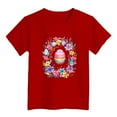 thumbnail image 3 of Girls Shirts Size 4-5 Girls Clothes Easter Children's Cute Rabbit Easter Egg Casual T Shirt 1544, 3 of 3