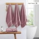 thumbnail image 3 of Juego de toallas de baño LANE LINEN Luxury, 100% algodón, 4 piezas, Wishful Mauve, 3 of 9