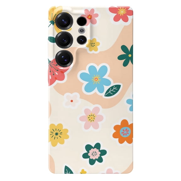 SKLYDDI Cute Pink Flower Case for Galaxy S25 Ultra - 136