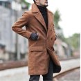 thumbnail image 3 of YDOJG Mens Hoodies Men'S New Winter Style Fashion Pure Hat And Wool Overcoat Comfortable Warm Coat, 3 of 9