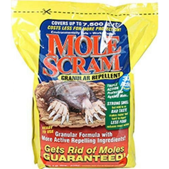 Enviro Pro Mole Scram Repellent Granular Bag - Mole Deterrent Granule - 10 Pounds