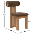thumbnail image 3 of Safavieh Halloway  Wood Dining Chair in Brown / Natural, 3 of 7