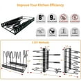 thumbnail image 4 of Kepooman Pot Organizer Rack 8 Tiers Pots and Pans Organizer, Pot Lid Organizer for Kitchen Cabinet Cookware Organizers and Storage,Upgraded, 4 of 9