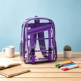 thumbnail image 6 of MMJ Transparent Jelly Backpack PVC Clear Cartoon Bag Lightweight Large Capacity for Travel 12.20x16.93x5.91in, 6 of 6