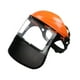 thumbnail image 5 of Protección facial, protección contra salpicaduras, protección facial profesional, equipo de protección para trabajos de corte en paisajismo, tala de árboles y desbroce Naranja, 5 of 8