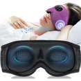 thumbnail image 1 of wonima11 Bluetooth Sleep Headphones White Noise Sleep Mask | 3D Eye Mask for Sleeping | 38 Relaxing Soothing Sounds | 16hrs Playingtime (Purple, 1 of 1