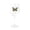 Gold Butterfly, variant on Jeweled Stemmed Wine Glass - Large Clear Elegant 18 oz Stemless Glass for Red or White Wine – Mix and Match Jewels, Silver Cross