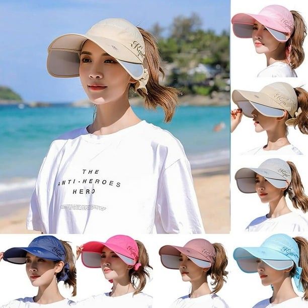 Hats for Women Sun Hat Lady Sun Protection Big Sun Hat UV Protection Bike  Running Sun Hat 