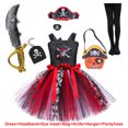 thumbnail image 3 of Disfraces de pirata esqueleto para niños, vestido de tutú de fantasía, ropa de Cosplay, disfraz de fiesta de Carnaval de Halloween, 3 of 5