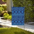 thumbnail image 2 of ZNDUO Blue Seamless Textile Pattern Garden Flag, 28"x40" Double Sided Polyester Flag for Garden Farmhouse Patio Home Decor, 2 of 8