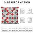 thumbnail image 5 of Creowell  Mid Century Throw Pillow Cushion Cover, Big Circular Spots and Oval Shapes Combined with The of Geometry, Decorative Square Accent Pillow Case,White Grey, 5 of 5