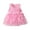Pink, variant on Mercatoo Baby Girls Spring Summer Flowers Butterfly Lace Ruffle Sleeveless Princess Dress Baby Girls Birthday Party Dress