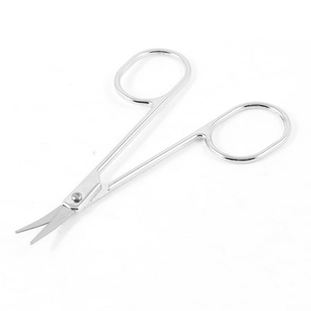 Unique Bargains Handy Metal Hair Trimmer Eyebrow Scissors Shaper Silver (Best Hair Scissors Brand)