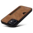 thumbnail image 3 of Feishell Slim Wallet Case for iPhone 11 6.1 inch, Durable Premium PU Leather Back Credit Card Holder Slot Shock-Absorbent Lightweight Ultra Thin Protective Phone Case,Brown, 3 of 8
