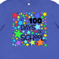 thumbnail image 4 of Inktastic 100 Days of School Colorful Stars Youth T-Shirt, 4 of 5