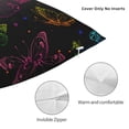 thumbnail image 3 of Yiaed Butterfly Print Pillow Covers Super Soft Decorative Square Throw Pillow Covers Case Cushion Covers for Sofa Couch Bedroom Car Decor（No pillow core）-16"x16", 3 of 7