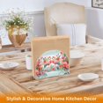 thumbnail image 5 of Flamingoes Flowers Floral Leaves Light Napkin Holder for Table Clear Napkin Stand Paper Holder Acrylic Organizer Dispenser Napkins for Dinner Kitchen Restaurant Room, 5 of 8