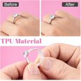 thumbnail image 3 of PinesC 8Pcs Invisible Ring Sizers for Loose Rings, Ring Guards with Holes, 8 Sizes Ring Size Adjuster, Anti-Slip Breathable Flexible Ring Spacers for Women Men, Fit for 1-10mm Width Ring, 3 of 5
