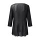 thumbnail image 4 of Blusa de malla con manga 3/4 y dobladillo asimétrico para mujer - Túnica ligera y elegante para leggings y faldas, 4 of 4
