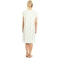 thumbnail image 4 of Lati Fashion Women Nightgowns Short Sleeve Female Nightgowns & Sleepshirts Green Size 2X, 4 of 4