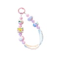 thumbnail image 2 of Llavero con cuentas llavero de coche pulsera con dijes de cuentas llavero brazalete pulsera de cadena Rosa, 2 of 8