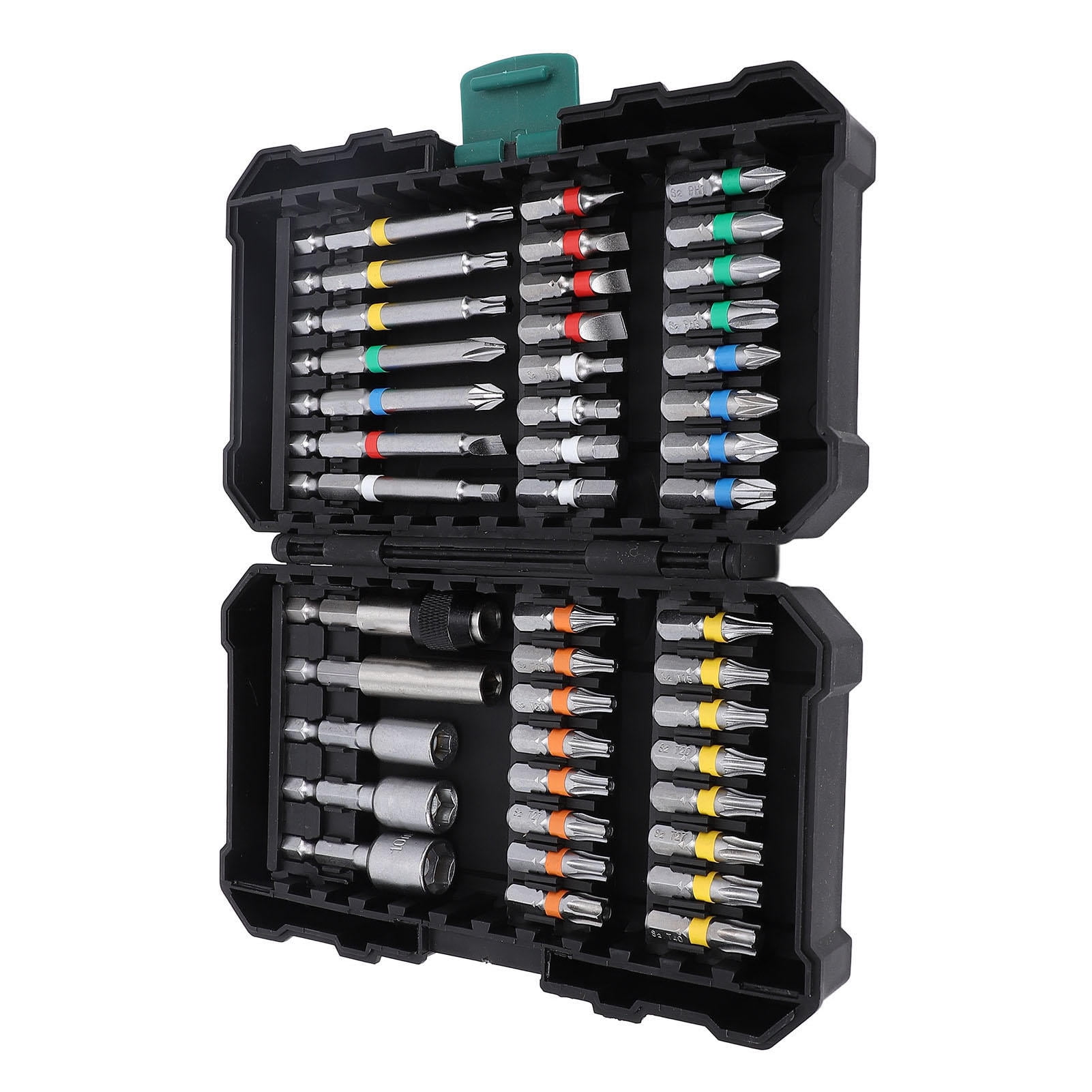 Yajisi 44‑Piece Impact Driver Bit Set – Alloy Steel, High‑Torsion, Magnetic, Color‑Coded, Universal 1/4" Drill & Driver Compatible