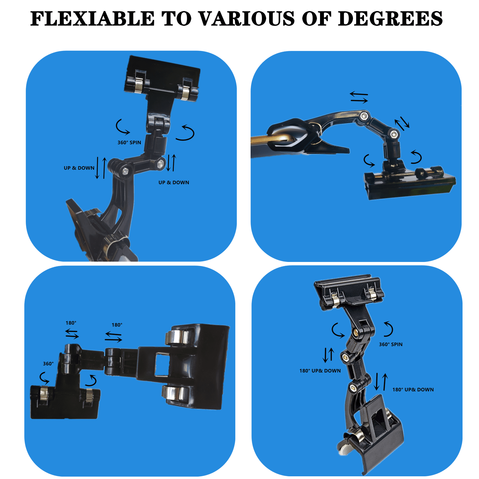 Adjustable Document Holder Flexible Rotatable Paper Holder For Typing Clip On Sign Table Top Copy Computer Canvas Clampfixing Home Decor 2pack