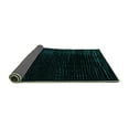 thumbnail image 2 of Ahgly Company Indoor Square Abstract Turquoise Blue Modern Area Rugs, 6' Square, 2 of 4