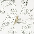 thumbnail image 4 of Fine Decor Ansel Black Dog Sketches Wallpaper, 4 of 5