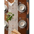 thumbnail image 2 of Boanket Vintage Boho Table Runner - 36 Inch Long, Kitchen Dining Table Runner Dresser Scarves, Retro Southwestern Ethnic Mexican Floral Farmhouse Home Decor for Coffee Table Wedding Party Banquet, 2 of 8