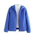 thumbnail image 2 of EGNMCR Women's Packable Lightweight Full Zip Puffer Jacket with Hood Quilted Winter Coat with Pockets Fall Winter, 2 of 3