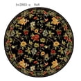 thumbnail image 2 of Safavieh Chelsea Collection HK311A Hand-Hooked French Country Wool Area Rug, 8' x 8' Round, Black, 2 of 2