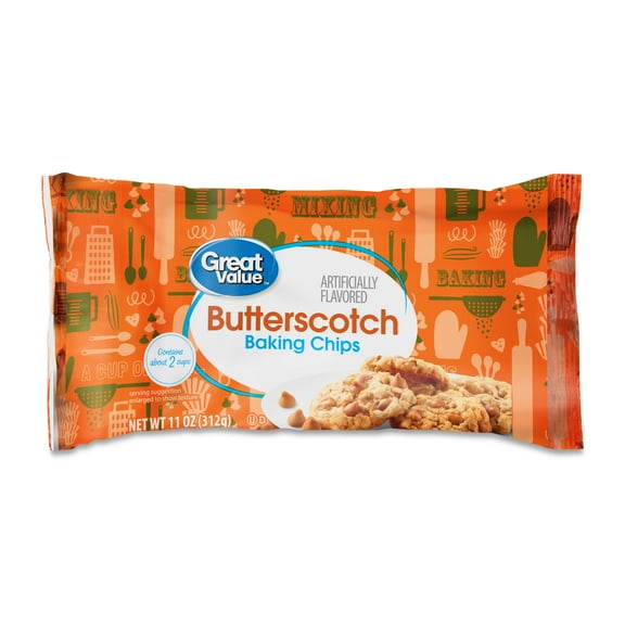 Great Value Butterscotch Baking Chips, 11 oz