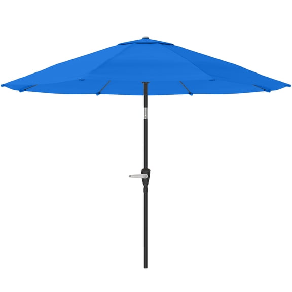 Pure Garden 10FT Patio Umbrella - Vented Canopy with Tilt (Brilliant Blue)