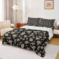 Feelyou Rustic Farmhouse Floral Bed Sheets, Retro French Style King Sheets, Romantic Garden Flower Sheet Set, Microfiber Bedroom Decor, 4 Pieces