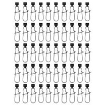 BE-TOOL 50Pcs Fishing Sinker Sliders Stainless Steel Pin Catfishing Rig Saltwater Fishing Weights Sliders Black