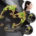 thumbnail image 4 of 1 par de pendientes de hada elfa con clip, sin perforaciones, decorativos para mujer, 4 of 7