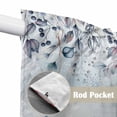 thumbnail image 4 of Blue Beige Coastal Swag Valances for Windows, Kitchen Curtains 36 Inch Length 2 Panels Set, Beach Starfish Summer Eucalyptus Ombre Short Curtains for Small Windows Rod Pocket Cafe Curtains 28"x36", 4 of 8