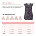 thumbnail image 3 of Fotbe Bat Purple Vestido de Dormir para Niñas de 3 a 10 Años, Mangas Cortas, Estilo Princesa, Pijama Camisón con Mangas Voladas-Medium, 3 of 6