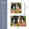 thumbnail image 3 of Dailycode Light Switch Plate Covers 2 Gang Wall Plate Plastics Outlet Covers for Kitchen Home Office Decor Dog Flowers Grass, 3 of 8