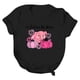 thumbnail image 4 of Puntoco - Camiseta de manga corta con cuello redondo y estampado a la moda para mujer Puntoco Puntoco-2140, 4 of 4
