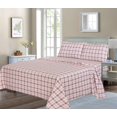 thumbnail image 6 of Ruvanti Flannel Sheets Full Size - 100% Cotton Brushed Bed Sheet Sets - Deep Pockets 16 inches (Fits up to 18") - All Seasons Breathable & Super Soft - Warm & Cozy - 4 Pcs - Beige & Orange Plaid, 6 of 9
