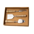 thumbnail image 2 of Contemporary Home Living 3 - Brown Cheese Accent Knives with Mango Wood 7", 2 of 2