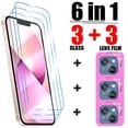 thumbnail image 1 of Vidrio templado 6 en 1 para iPhone14 Plus 13 12 11 mini Xs max XR X 8 7 6 6S Plus SE protector de pantalla para 14 13 12 11 Pro Max Glass, 1 of 3