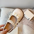 thumbnail image 6 of hengsof Sweet Bow Pearl Flat Shoes for Girls Soft Sole Comfortable Casual Dress Shoes Solid Color Stylish Versatile Flat Shoes, 6 of 8