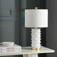 thumbnail image 4 of SAFAVIEH Nico 25 in. High Over layered Palm Leaf Table Lamp, White/Gold, 4 of 8
